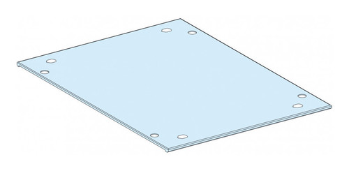 СПЛОШНАЯ ВЕРХНЯЯ ПАНЕЛЬ, IP30, Ш = 400 ММ, Г = 600 ММ