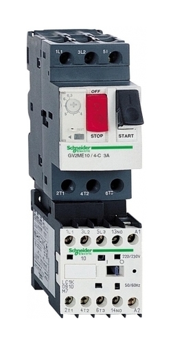 Пускатель Schneider Electric TeSys GV2ME 4А, 1.5кВт 400/24В