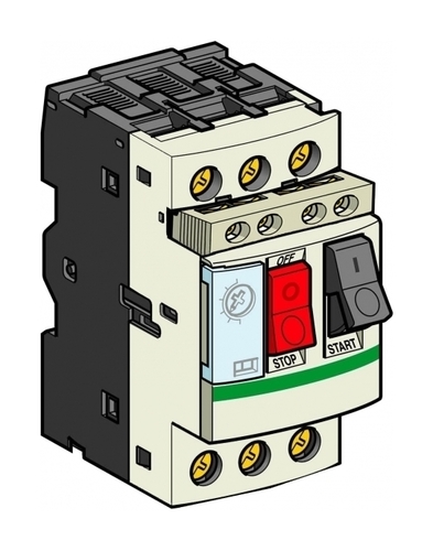 Силовой автомат для защиты двигателя Schneider Electric TeSys GV2 6.3А 3P, термомагнитный расцепитель