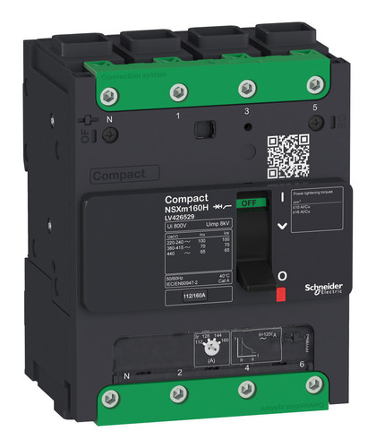 Силовой автомат Schneider Electric Compact NSXm, 25кА, 4P, 125А