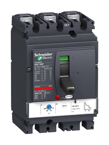 Силовой автомат Schneider Electric Compact NSX 100, TM-D, 70кА, 3P, 63А