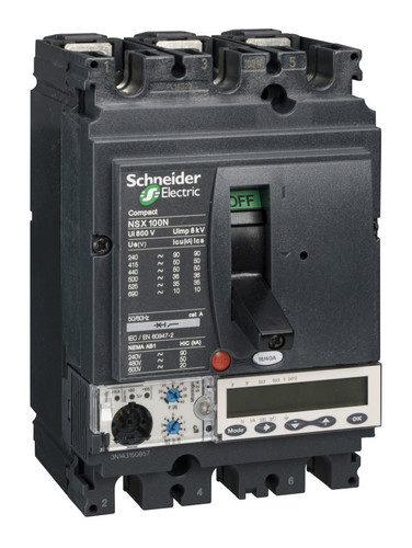 Силовой автомат Schneider Electric Compact NSX 100, Micrologic 5.2 A, 50кА, 3P, 40А