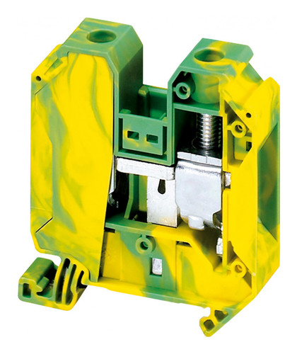 Клемма для заземления с винтовым зажимом Schneider Electric TERMINAL 35 мм², желто-зеленый, NSYTRV352PE