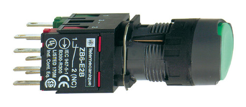 Кнопка Schneider Electric Harmony 16 мм, 24В, IP65, Зеленый