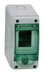 Распределительный шкаф KAEDRA, 3 мод., IP65, навесной, пластик, зеленая дверь
