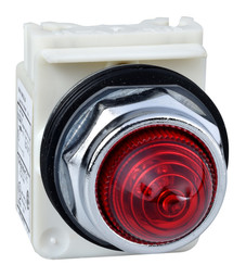 Лампа сигнальная Harmony, 30мм, 230В, AC, Красный