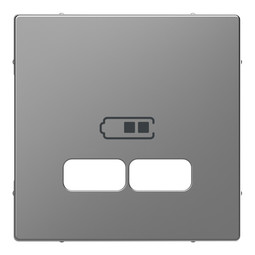 Накладка на розетку USB MERTEN D-LIFE, нержавеющая сталь