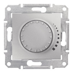 Светорегулятор поворотно-нажимной SEDNA, 325 Вт, алюминий