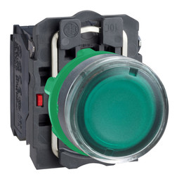 Кнопка Harmony 22 мм, 240В, IP66, Зеленый