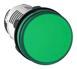 Лампа сигнальная Harmony, 22мм, 220В, AC, Зеленый