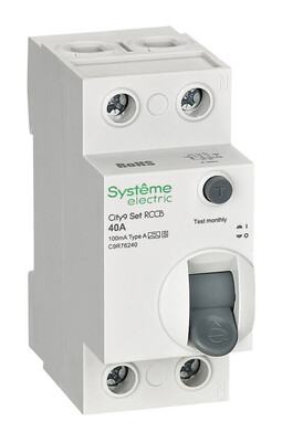 Systeme Electric City9 Set ВДТ 40А 2P 100мА A-S 230В