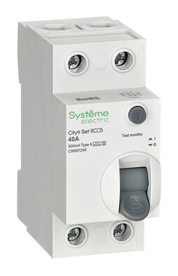 Systeme Electric City9 Set ВДТ 40А 2P 300мА A-S 230В