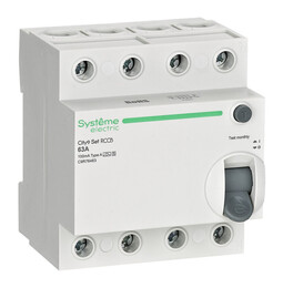 Systeme Electric City9 Set ВДТ 63А 4P 100мА A-S 400В