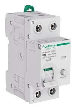 Systeme Electric Systeme9 Авт. выкл. диф. тока (АВДТ) 1P+N B 16A 6kA 30мА Тип-A 230В