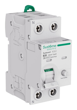 Systeme Electric Systeme9 Авт. выкл. диф. тока (АВДТ) 1P+N B 20A 6kA 100мА Тип-A 230В