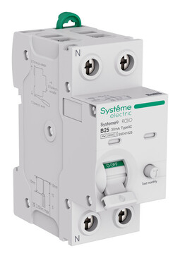 Systeme Electric Systeme9 Авт. выкл. диф. тока (АВДТ) 1P+N B 25A 6kA 30мА Тип-AC 230В