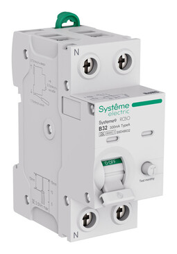 Systeme Electric Systeme9 Авт. выкл. диф. тока (АВДТ) 1P+N B 32A 6kA 300мА Тип-A 230В