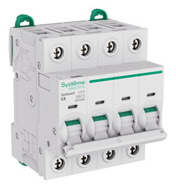 Автоматический выключатель Systeme9, 4полюса, 4А, C, 6кA