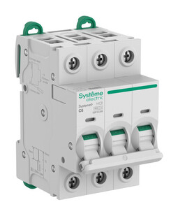 Автоматический выключатель Systeme9, 3полюса, 6А, C, 6кA